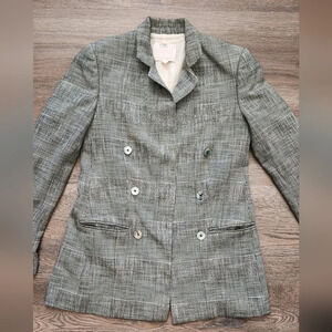 Rebecca Taylor Gray Plaid Blazer
